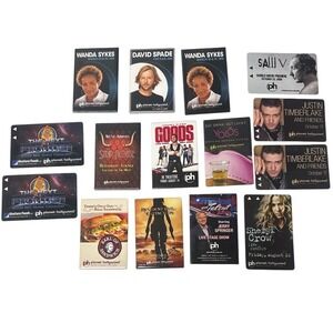 Vtg PLANET HOLLYWOOD LAS VEGAS Memorabilia Ephemera Pins + Key Cards Sykes Spade